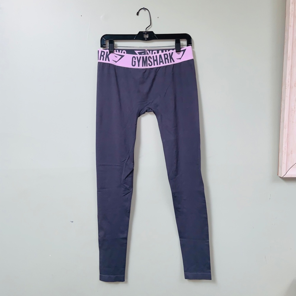 GymShark charcoal gray full length leggings